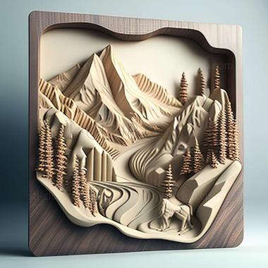 3D model national park (STL)